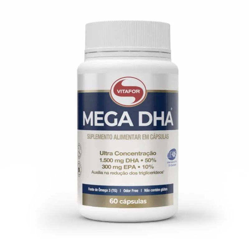 MEGA DHA®: Ômega 3 -Vitafor – 60 Cápsulas