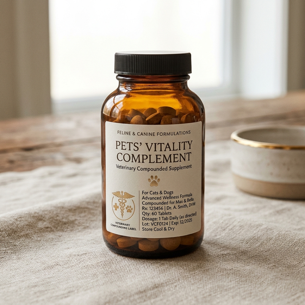 Fórmula Pet Vitality – Suplemento Manipulado Veterinário 60 doses