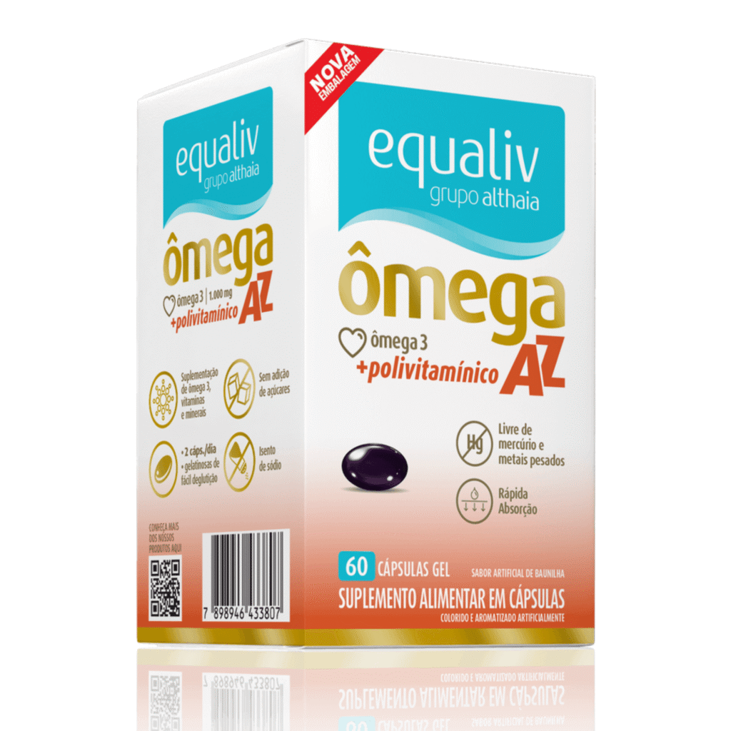 Ômega AZ – 60 cápsulas – Equaliv